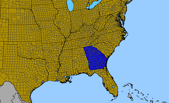 The range of Edgeworthia papyrifera
