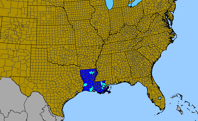 The range of Melaleuca citrina