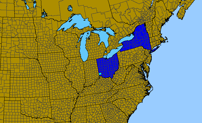 The range of Metasequoia glyptostroboides