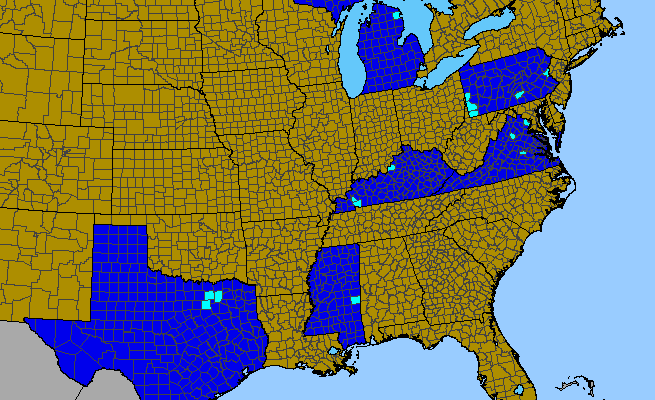 The range of Hyacinthus orientalis