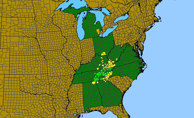 The range of Prosartes maculata